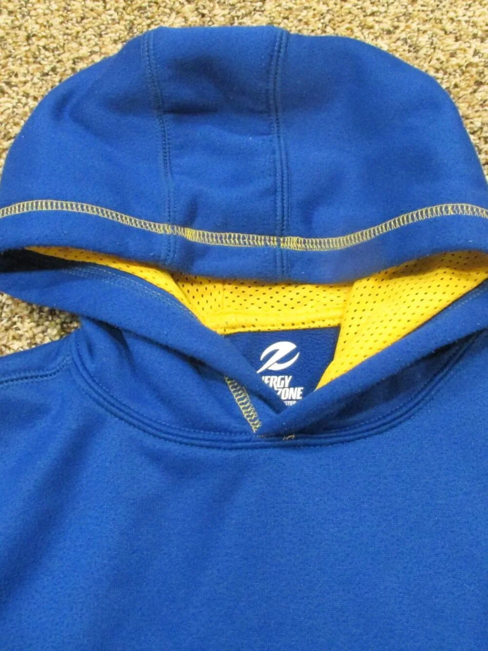 Energy Zone Hooded Pullover Jacket Boys Size XS 4/5 Blue Long Sleeve Coat Hoodie - Picture 2 of 4